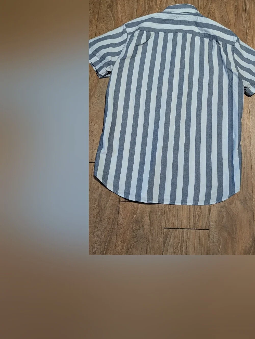 Classic fit Striped Short-Sleeve Blue/White